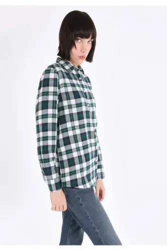 Green women's shirt - 1