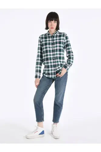 Green women's shirt - 3
