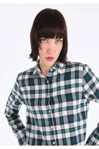 Green women's shirt - 4