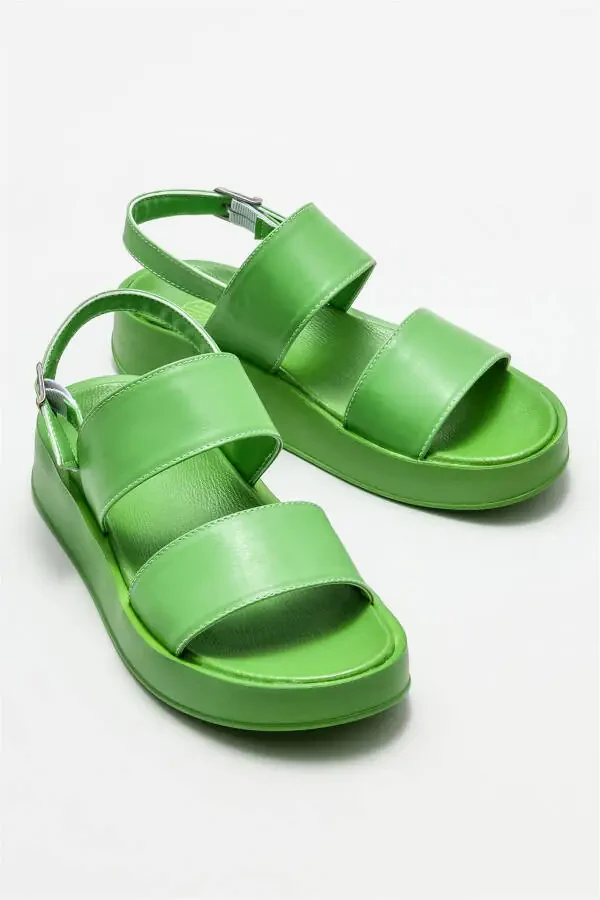 Green Women's Sports Sandals - 2