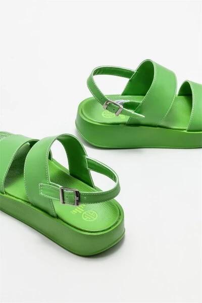 Green Women's Sports Sandals - 4