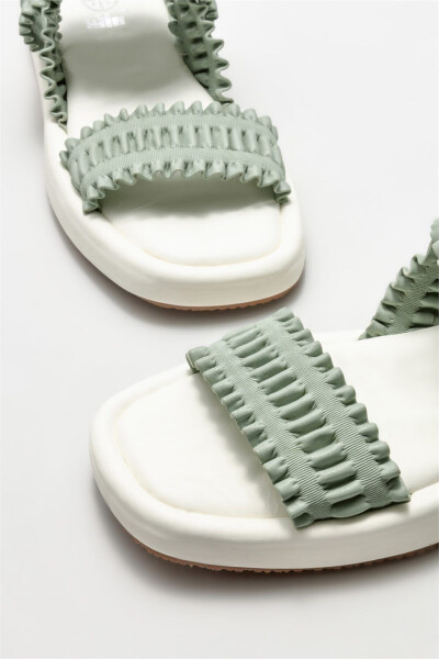 Green Women's Sports Sandals - 3