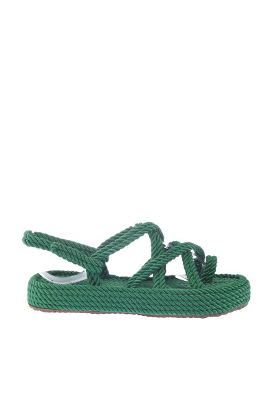Green Women's Toe-Ring Sandals - ELLE SHOES (1)