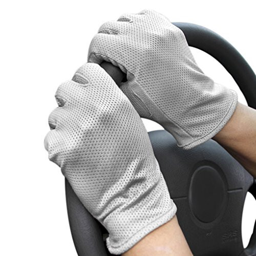 Greenery-GRE Driving Gloves for Men Women Cotton Non Slip Touchscreen UV Sun Protection Gloves for Cycling Motorcycle Camping - 2