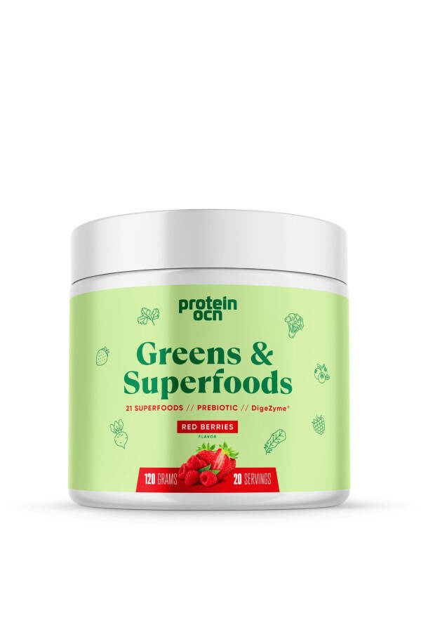 Greens & Superfoods - Red Berries - 120g - 20 Servings - 1