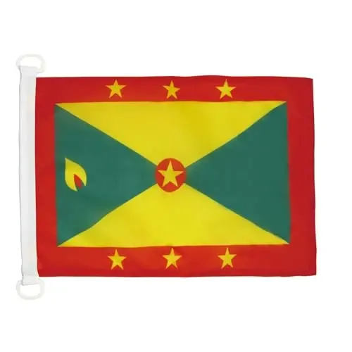 Grenada dengiz bayrog'i 18'' x 12'' - Grenada bayroqlari 30 x 45 sm. - Qayiq uchun banner 12x18 dyuym - AZ FLAG - AZ FLAG