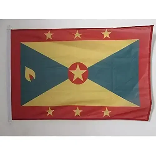 Grenada NAUTICAL Flag 18'' x 12'' - Grenadian flags 30 x 45 cm. - Banner 12x18 in for boat - AZ FLAG - AZ FLAG