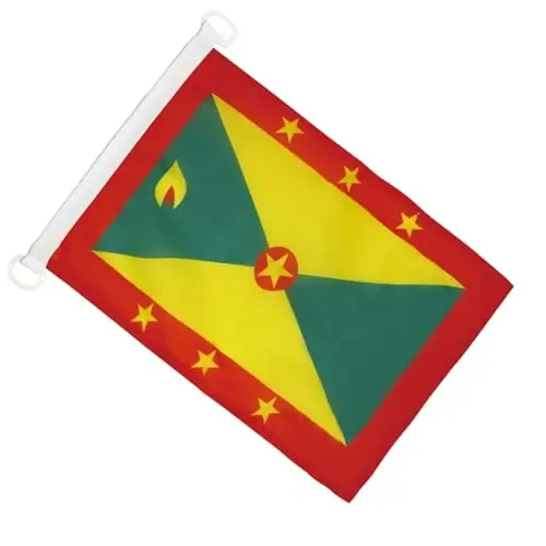 Grenada NAUTICAL Flag 18'' x 12'' - Grenadian flags 30 x 45 cm. - Banner 12x18 in for boat - AZ FLAG - AZ FLAG (1)