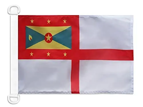 Grenada Naval Ensign NAUTICAL Flag 18'' x 12'' - Grenadian War flags 30 x 45 cm. - Banner 12x18 in for boat - AZ FLAG - AZ FLAG