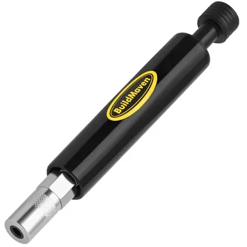 BuildMaven Grease Fitting Cleaning Tool -Grease Zerk Cleaner, Zerk Fitting Cleaning Tool, Remove Old Dried Grease from Fittings, Pins, Shafts, Bushings, and Joints (Black) - 1