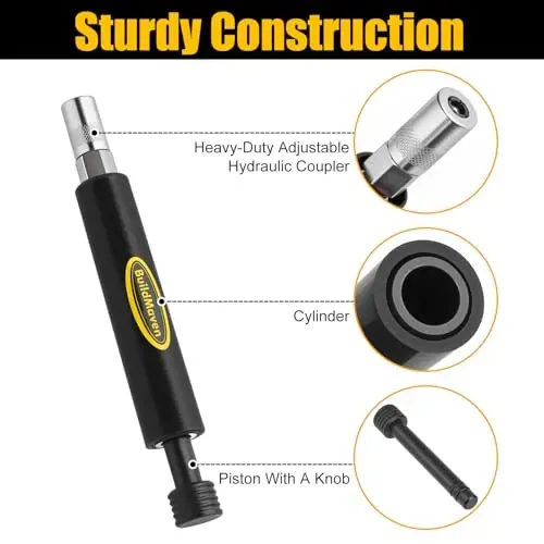 BuildMaven Grease Fitting Cleaning Tool -Grease Zerk Cleaner, Zerk Fitting Cleaning Tool, Remove Old Dried Grease from Fittings, Pins, Shafts, Bushings, and Joints (Black) - 5