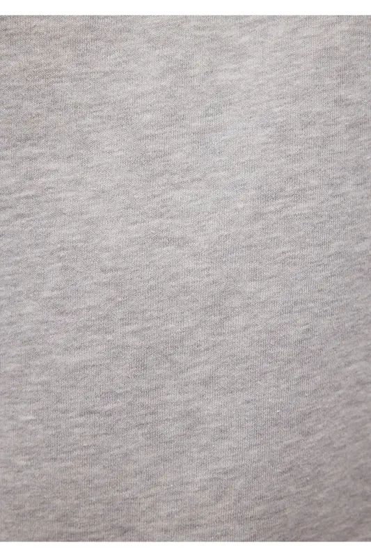 Grey Basic Sweatshirt (Half Zip) 0s10278-80196 - 7