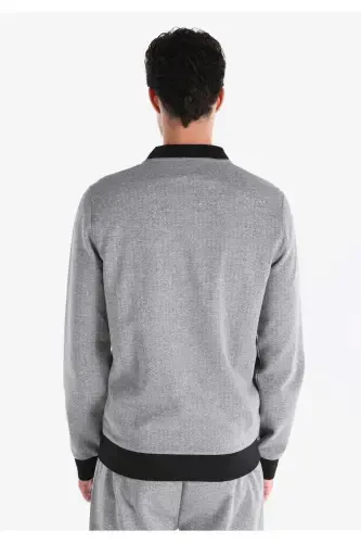 Grey bomber jacket for men - 2