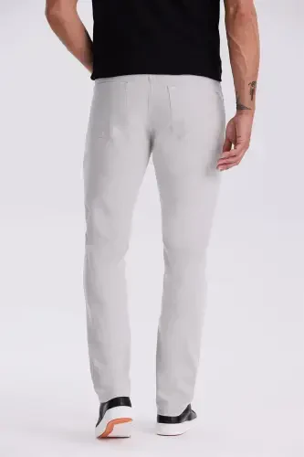 Grey Comfort Fit Canvas Sport Pant - 3