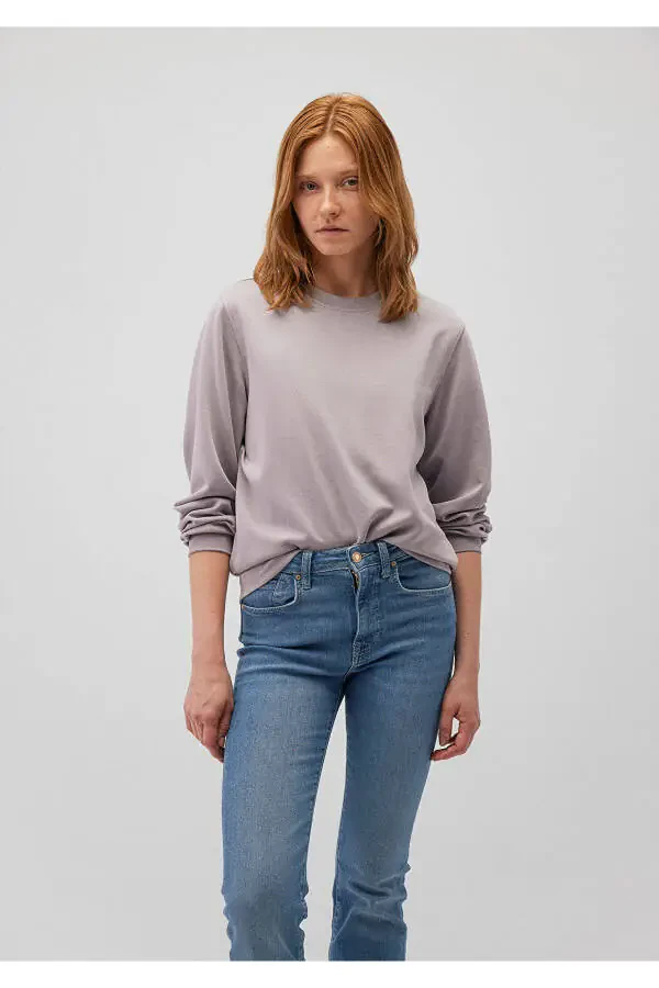 Grey crewneck sweatshirt, 1S10253-70115 - 2