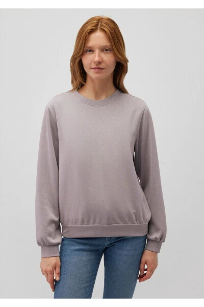 Grey crewneck sweatshirt, 1S10253-70115 - 3