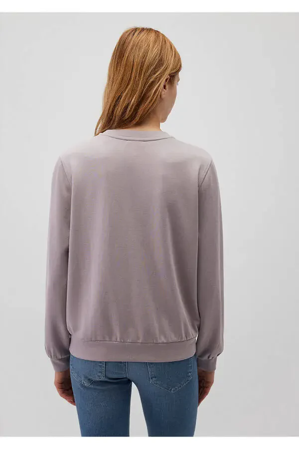 Grey crewneck sweatshirt, 1S10253-70115 - 4