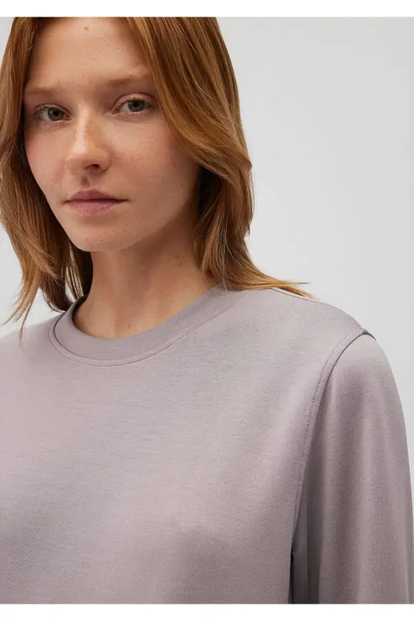 Grey crewneck sweatshirt, 1S10253-70115 - 5