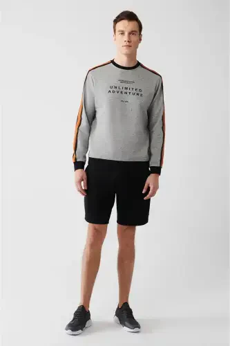 Grey Easy Iron Crew Neck Sweatshirt - 5