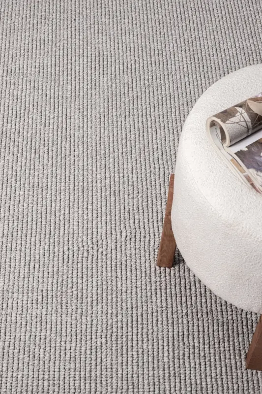 Grey Fringed Modern Woven Rug Living Room Bedroom Hallway Carpet Runner Grey-Grey - 6