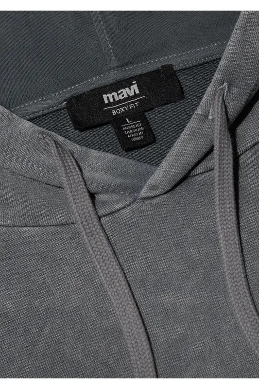 Grey Hooded Sweatshirt 0S10175-70098 - 6