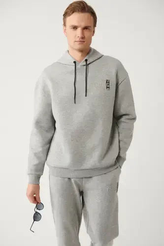 Grey Hooded Sweatshirt - 3