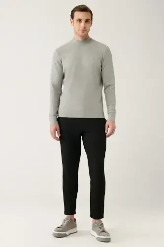 Grey Knit Sweater - 5