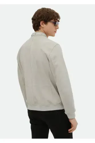 Grey leather jacket - 6