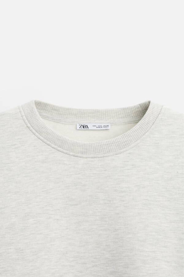 Grey marl crew neck sweatshirt - 16