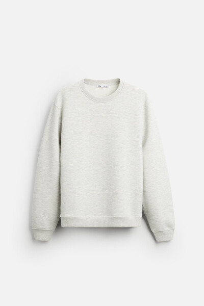 Grey marl crew neck sweatshirt - 6