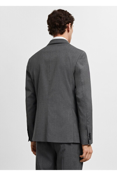 Grey Men's Blazer Jacket - 7