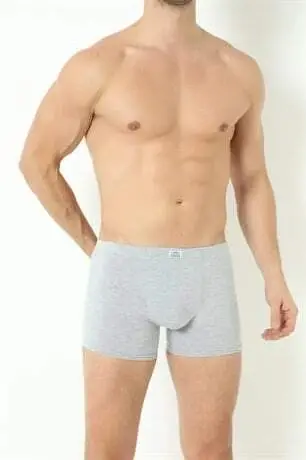 Grey Men's Boxers Briefs Plain 3 Pack Cotton Lycra - 7