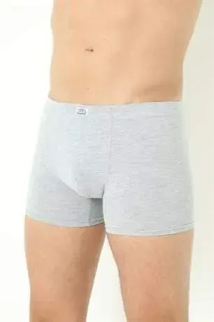 Grey Men's Boxers Briefs Plain 3 Pack Cotton Lycra - 3