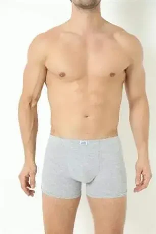 Grey Men's Boxers Briefs Plain 3 Pack Cotton Lycra - 6