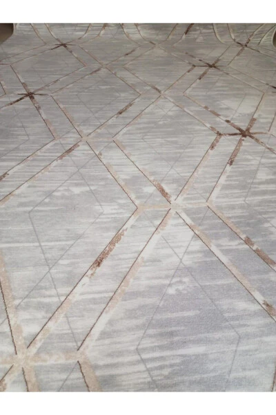 Grey Modern Soft Washable Non-Slip All Seasons Living Room Bathroom Balcony Youth Room Cut Runner - 2