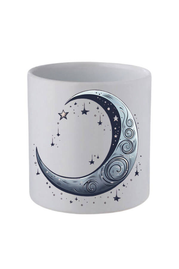 Grey Moon Handleless Mug Birthday Gifts - Ceramic Coffee, Water Gift Mug - 1