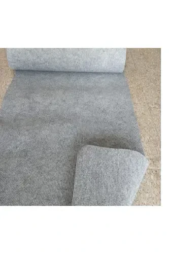 Grey needlefelt wall to wall carpet rip carpet fair organization carpet - dark grey - 1