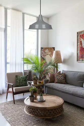 Grey Noble Single Chandelier Retro Pendant Lamp Restaurant Cafe Living Room Baby Teen Room Chandeliers - Grey - 4