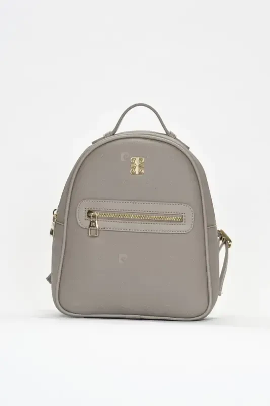 Grey Print Women's Backpack 05PO22Y1541-Print GREY - 2