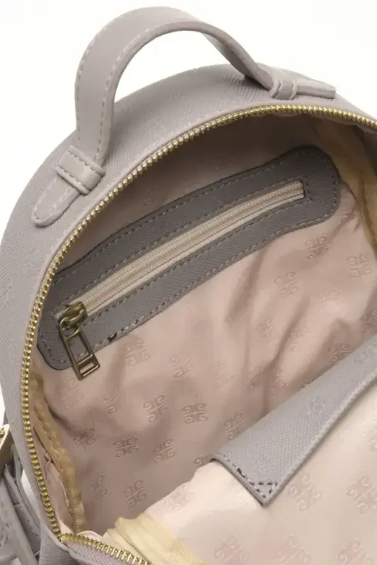 Grey Print Women's Backpack 05PO22Y1541-Print GREY - 5