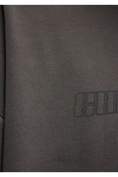 Grey Printed Hoodie Sweatshirt 0S10114-86803 - 6