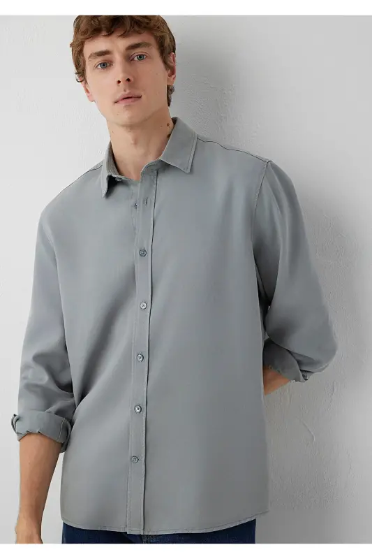 Grey Shirt Regular Fit / Regular Fit 0210818-70118 - Grey - 1