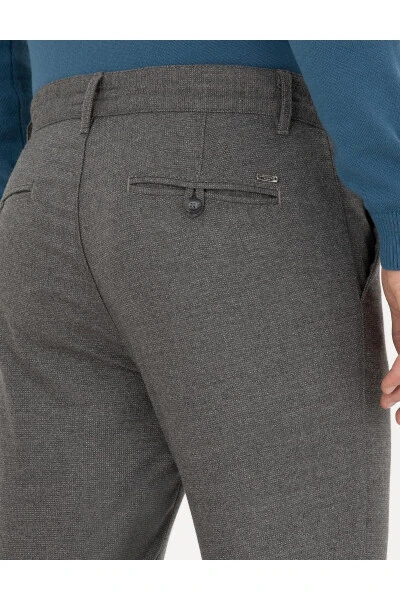 Grey Slim Fit Canvas Trousers - 6