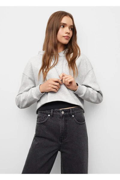 Grey Sweatshirt for Girls - MANGO KIDS (1)