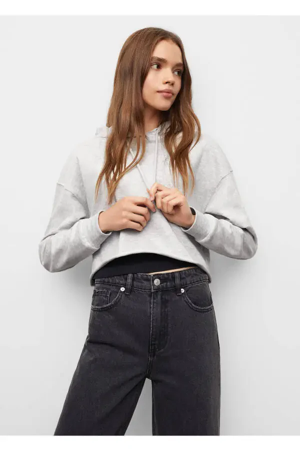 Grey Sweatshirt for Girls - 2