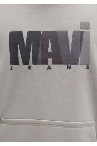Grey sweatshirt with jeans logo. 0s10199-70093 - 8