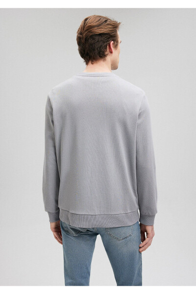 Grey Sweatshirt with Logo Print 066303-70098 - 23