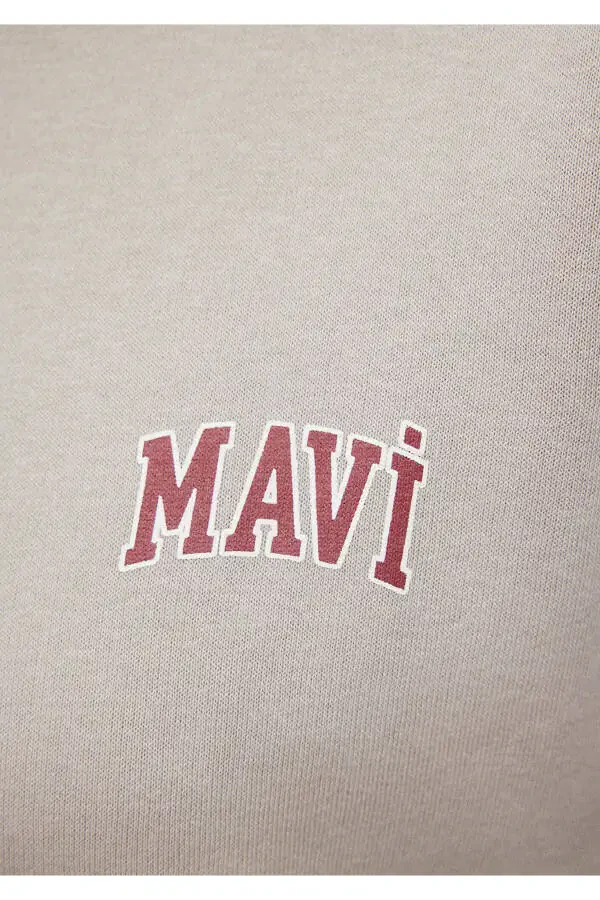 Grey Sweatshirt with Logo Print 1611600-70112 - 7