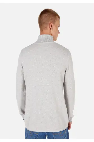 Grey turtle neck sweater for men. - COLIN’S (1)