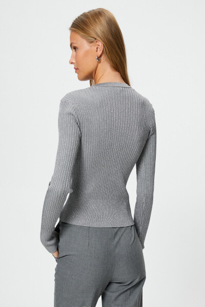 Grey Women's Cardigan 4WAK90363HT - 4